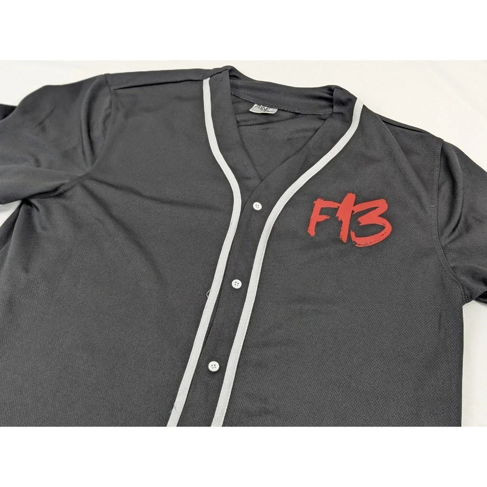Jason Voorhees Friday The‎ 13th Size Medium Horror Movie Baseball Jersey Shirt
